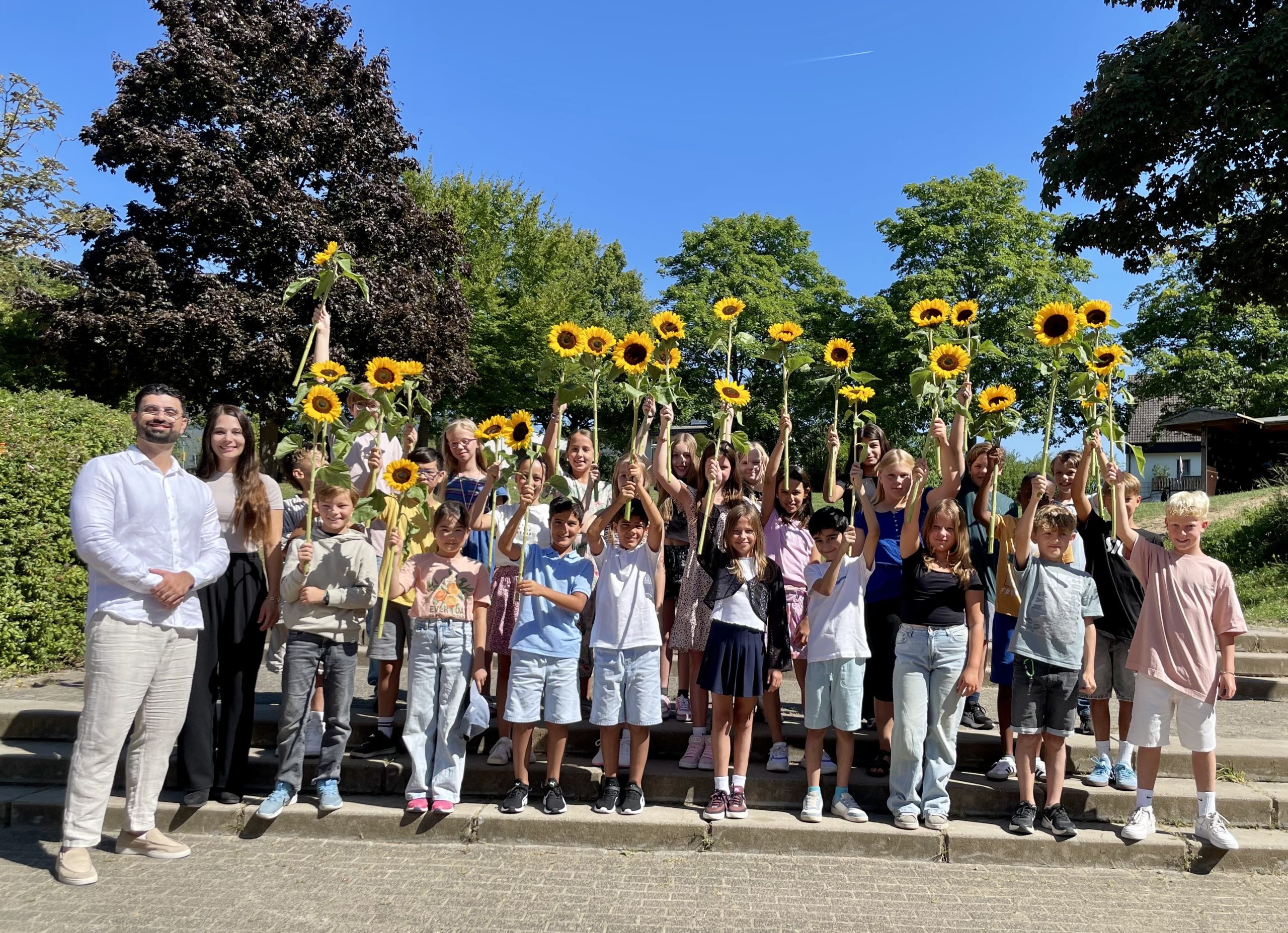 Klasse G5b mit Carolin Acker und Cepehr Hosseini